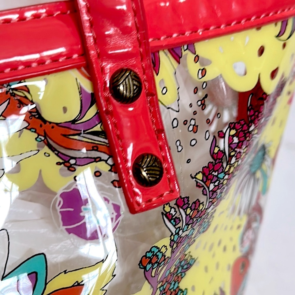 Sakroots Clear Koi Tote Shoulder Purse Coral BeachBag EUC - Picture 7 of 13